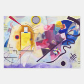 バシリー・カンディンスキー・イエロー・レッド・ブルー ラッピングペーパーシート (正面3)