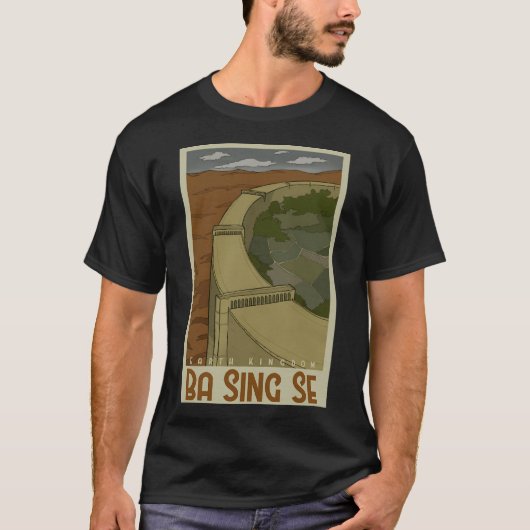 バシンセ旅行ポスター Tシャツ (正面)