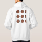 バシンプルスケッミニマルトボール球カスタム球 パーカ (裏面)