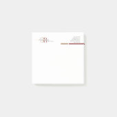 バシンプルルモダングンディ金ゴールドモノグラム ポストイット (正面)