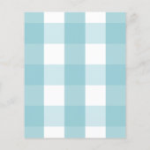 バシンプルルーンベビーシャワー予算招待状 (裏面)