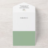 バジェットおむつラッフルオールインワンベビーシャワー招待状 オールインワン招待状 (外側)