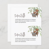 バジェットおむつラッフルカウグリーナリーカードセンターカット (正面/裏面)