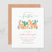 バジェットおもしろいウォーターカラーラマフィエスタ子供の誕生日 (正面/裏面)