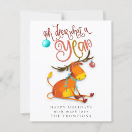 バジェットおもしろいオディアwhat a年ホリデーカード