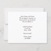 バジェットおもしろいキャットクリスマス新しい住所を移動 (裏面)