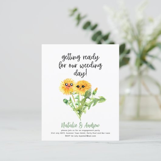 バジェットおもしろいキュートサマーブライダルシャワータンデリオン (スタンド正面)