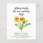 バジェットおもしろいキュートサマーブライダルシャワータンデリオン (正面)