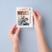 バジェットおもしろいタイポグラフィ家族の写真の休日 チラシ (手)