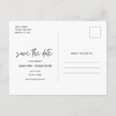 バジェットおもしろいフォトフリー飲み物と結婚A 案内ポストカード (裏面)