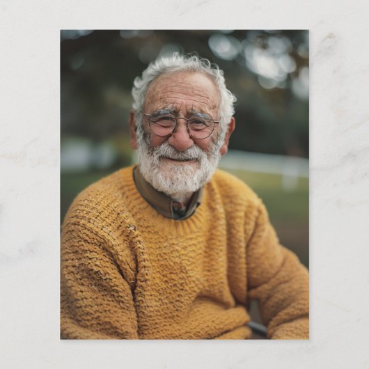 バジェットおもしろい80th誕生日招待状 (裏面)