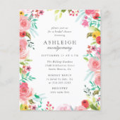 バジェットお洒落ウォーターカラーリースブライダルシャワー (正面)