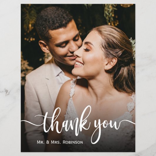 バジェットお洒落シック結婚スクリプト チラシ (正面)