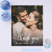 バジェットお洒落シック結婚スクリプト チラシ (シングル)