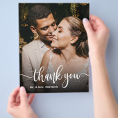 バジェットお洒落シック結婚スクリプト チラシ (手)