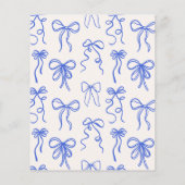 バジェットお洒落ブルーボウ予測できなボーイベビーシャワー (裏面)