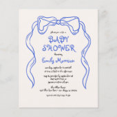 バジェットお洒落ブ予測できなルーボウ男の赤ちゃんシャワー (正面)