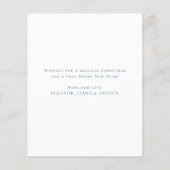 バジェットお洒落ボホハウスメリークリスマスカード (裏面)