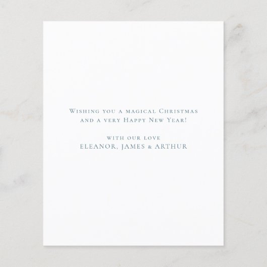 バジェットお洒落ボホハウスメリークリスマスカード (裏面)