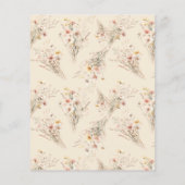 バジェットお洒落メドウワイルドフラワーフレーム結婚ズ (裏面)