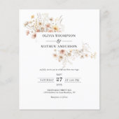 バジェットお洒落メドウワイルドフラワーフレーム結婚ズ (正面)