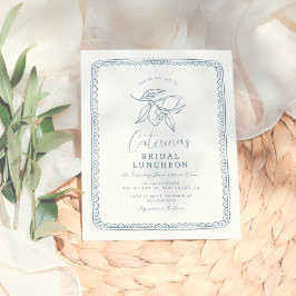 バジェットお洒落レモン&ブルーブライダルシャワー