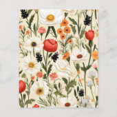 バジェットお洒落ワイルドフラワー結婚牧草地 (裏面)