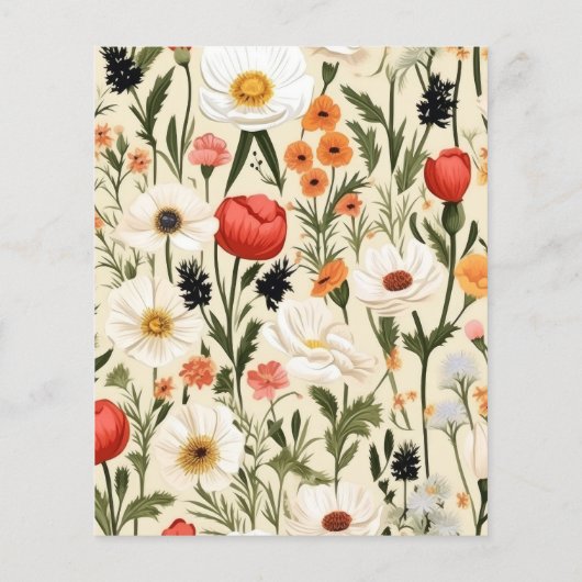 バジェットお洒落ワイルドフラワー結婚牧草地 (裏面)