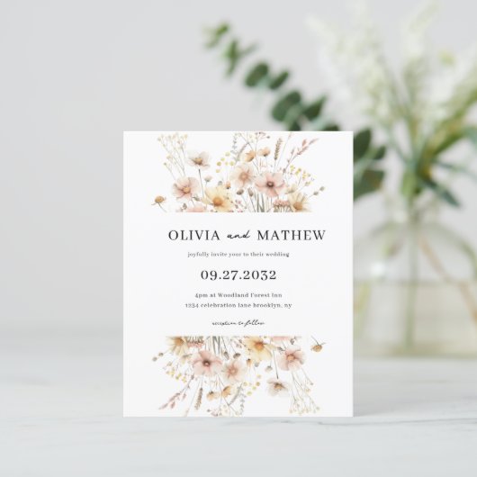 バジェットお洒落素朴メドウワイルドフラワー結婚ズ (スタンド正面)