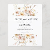 バジェットお洒落素朴メドウワイルドフラワー結婚ズ (正面)