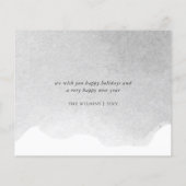 バジェットかわいいクリスマス格言ホリデーカード (裏面)