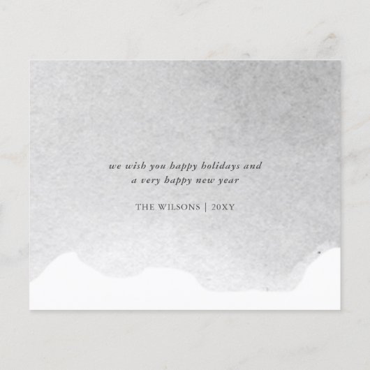 バジェットかわいいクリスマス格言ホリデーカード (裏面)