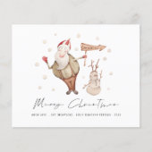 バジェットかわいいサンタ雪だるまメリークリスマス (正面)