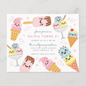 バジェットかわいいパステルアイスクリームキッズバースデーパーティー (正面)