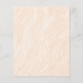 バジェットかわいいボホピーチ赤面大理石ベビーシャワー (裏面)