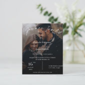 バジェットかわいいモノグラム文字オーバーレイ2写真結婚ズ (スタンド正面)