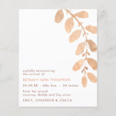 バジェットかわいいライオンベビー写真誕生のお知らせ (裏面)