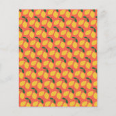 バジェットかわいいヴィンテージレモンオレンジ色の赤ちゃんシャワー (裏面)