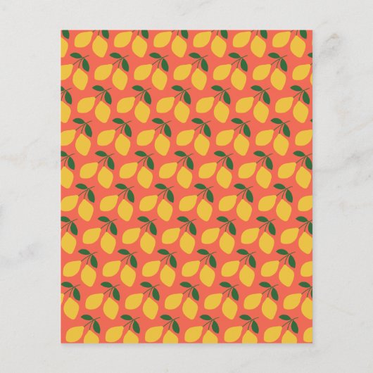 バジェットかわいいヴィンテージレモンオレンジ色の赤ちゃんシャワー (裏面)