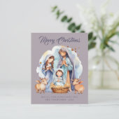 バジェットかわいい出生メリークリスマスカード (スタンド正面)