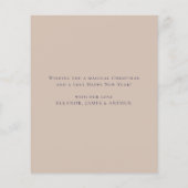 バジェットかわいい出生メリークリスマスカード (裏面)