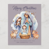 バジェットかわいい出生メリークリスマスカード (正面)