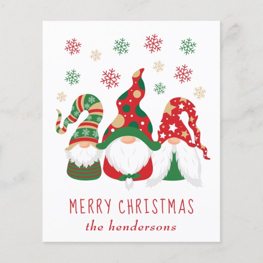 バジェットかわいい格言メリークリスマスホリデーカード (正面)