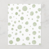 バジェットかわいい象ベビーシャワー招待状 (裏面)