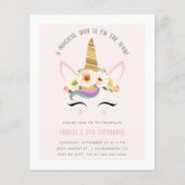 バジェットかわいい赤面マジカルユニコーン誕生日パーティー (正面)