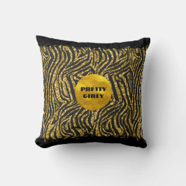 バジェットかわいらしガーリー金ゴールドグリッターフォイルGlam クッション