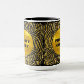 バジェットかわいらしガーリー金ゴールドグリッターフォイルGlam マグカップ (中央)