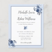 バジェットかわいらしグレーネイビーブルーフローラズ結婚 (正面)