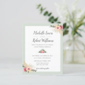 バジェットかわいらしセージとピンクのフローラ結婚ズ (スタンド正面)