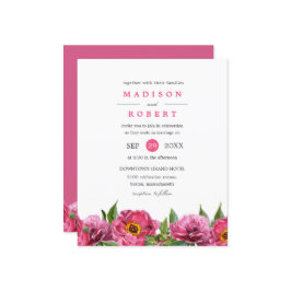 バジェットかわいらしピンクマゼンタピオニーフローラ結婚ズ